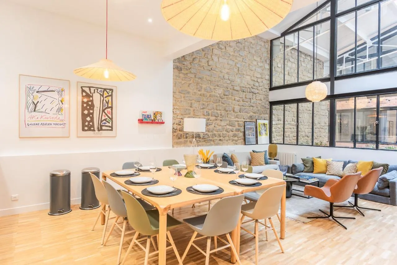 Fantastic Architect Loft For 10 Guests Near Metro Apartment Paris